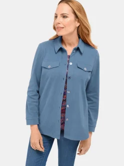 Goldner Damen Blazer in blau