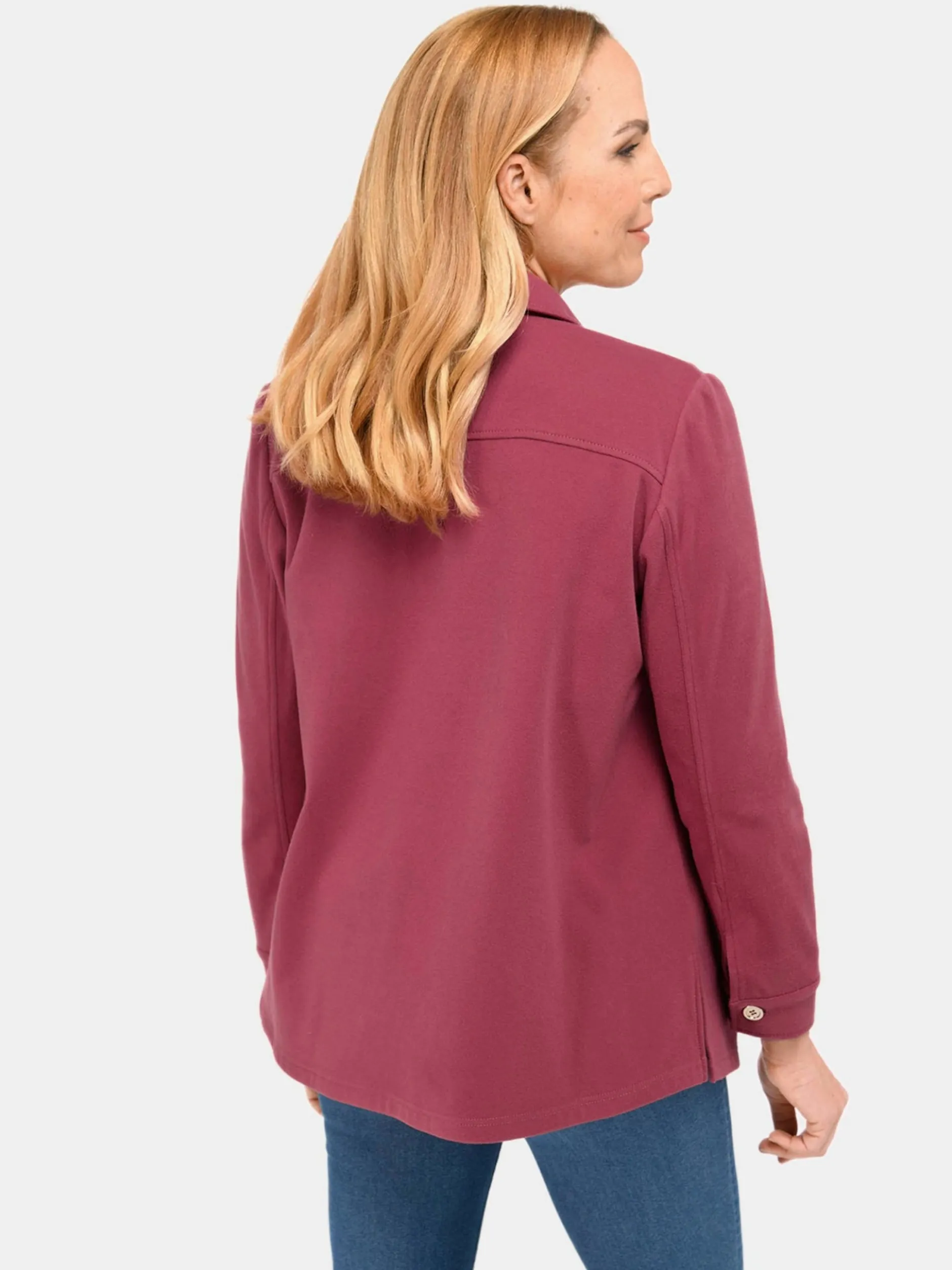Goldner Damen Blazer in koralle