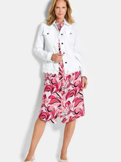 Goldner Damen Blazer in weiß