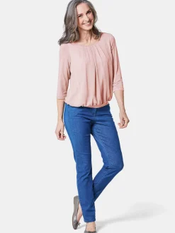 Goldner Damen Blusenshirts in rosa - Ärmel: 3/4 Arm