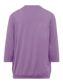 Goldner Damen Blusenshirts in lila - Ärmel: 3/4 Arm