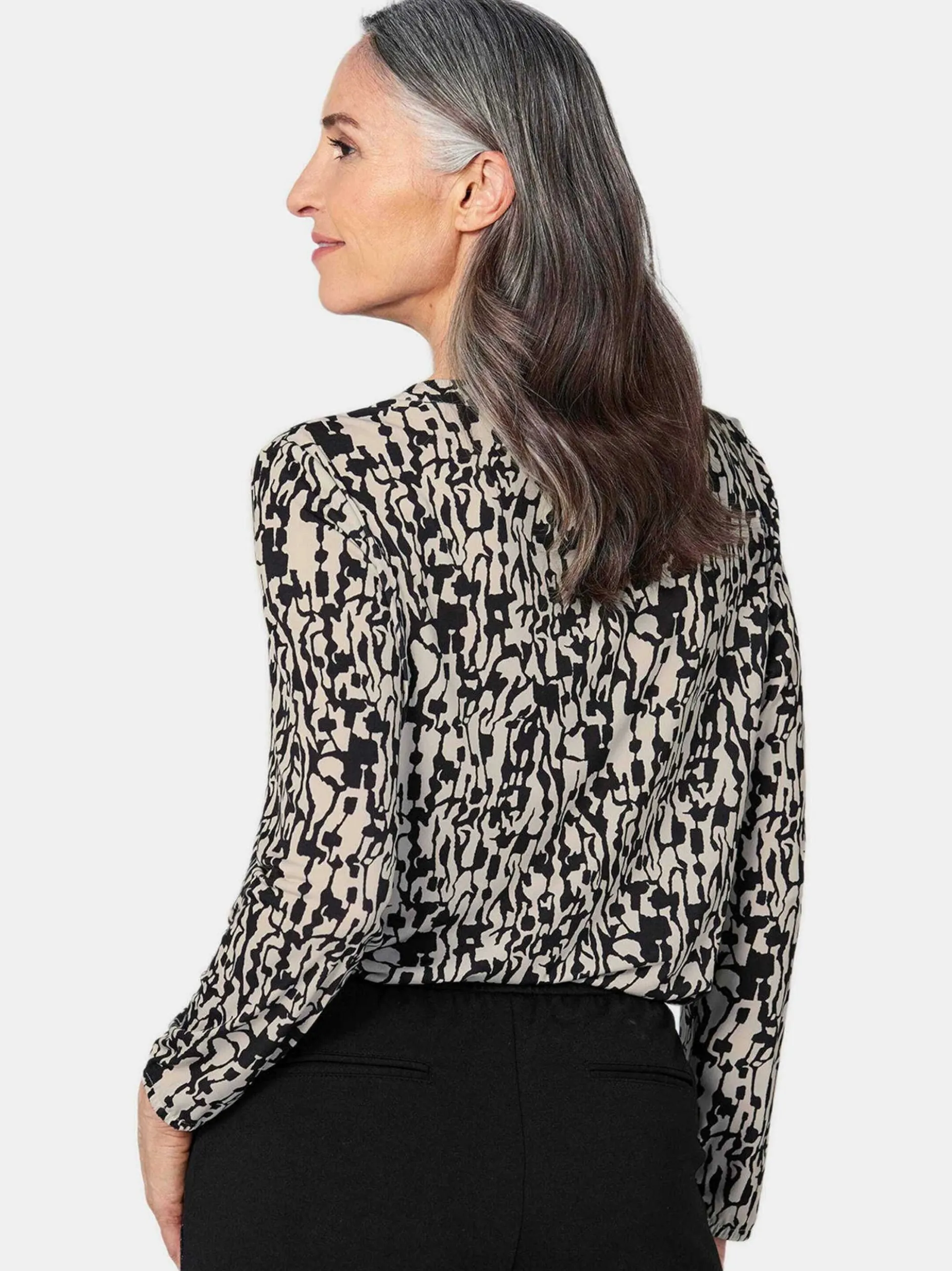 Goldner Damen Blusenshirts - Kurzgröße in sand