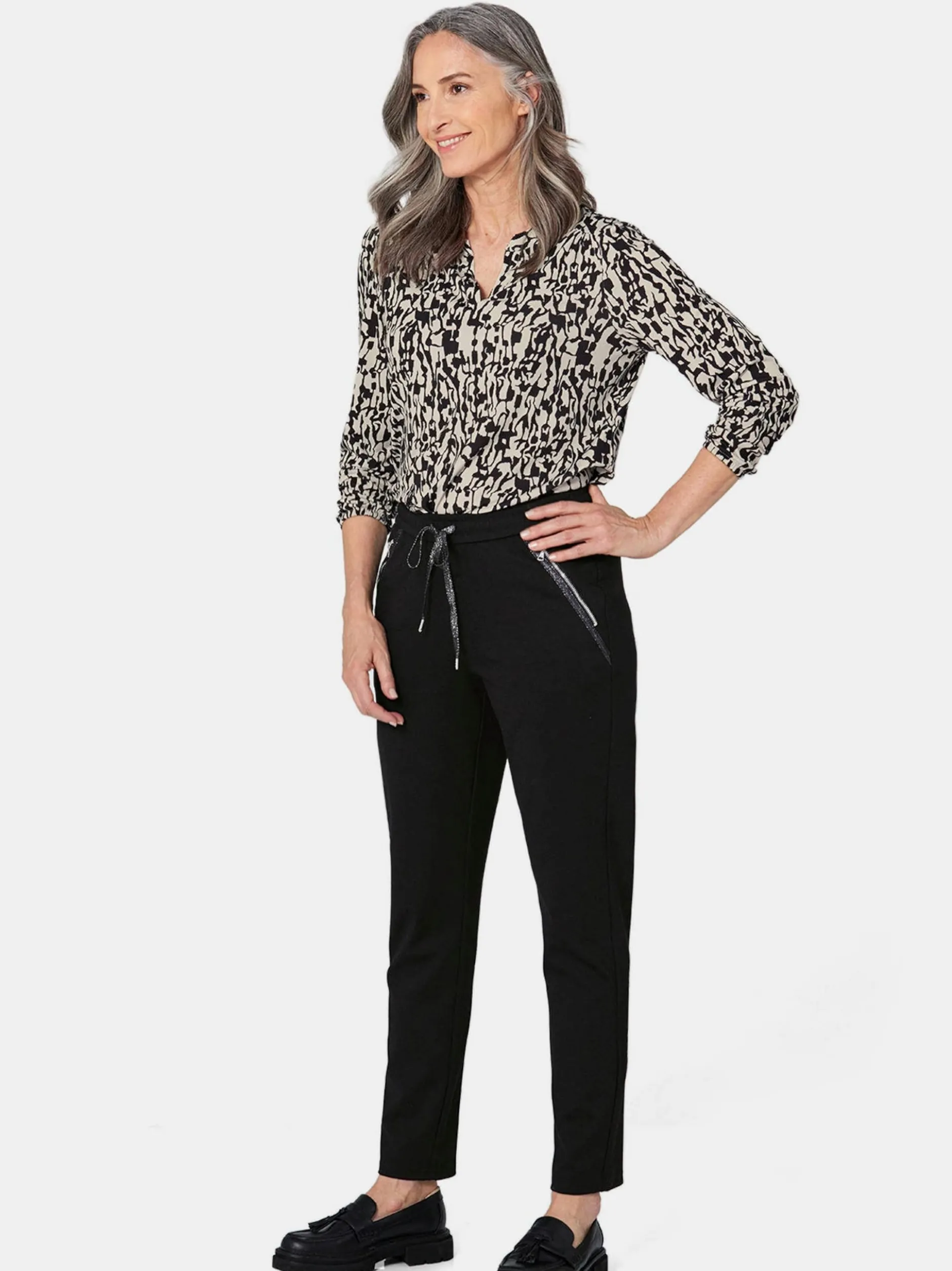 Goldner Damen Blusenshirts - Kurzgröße in sand