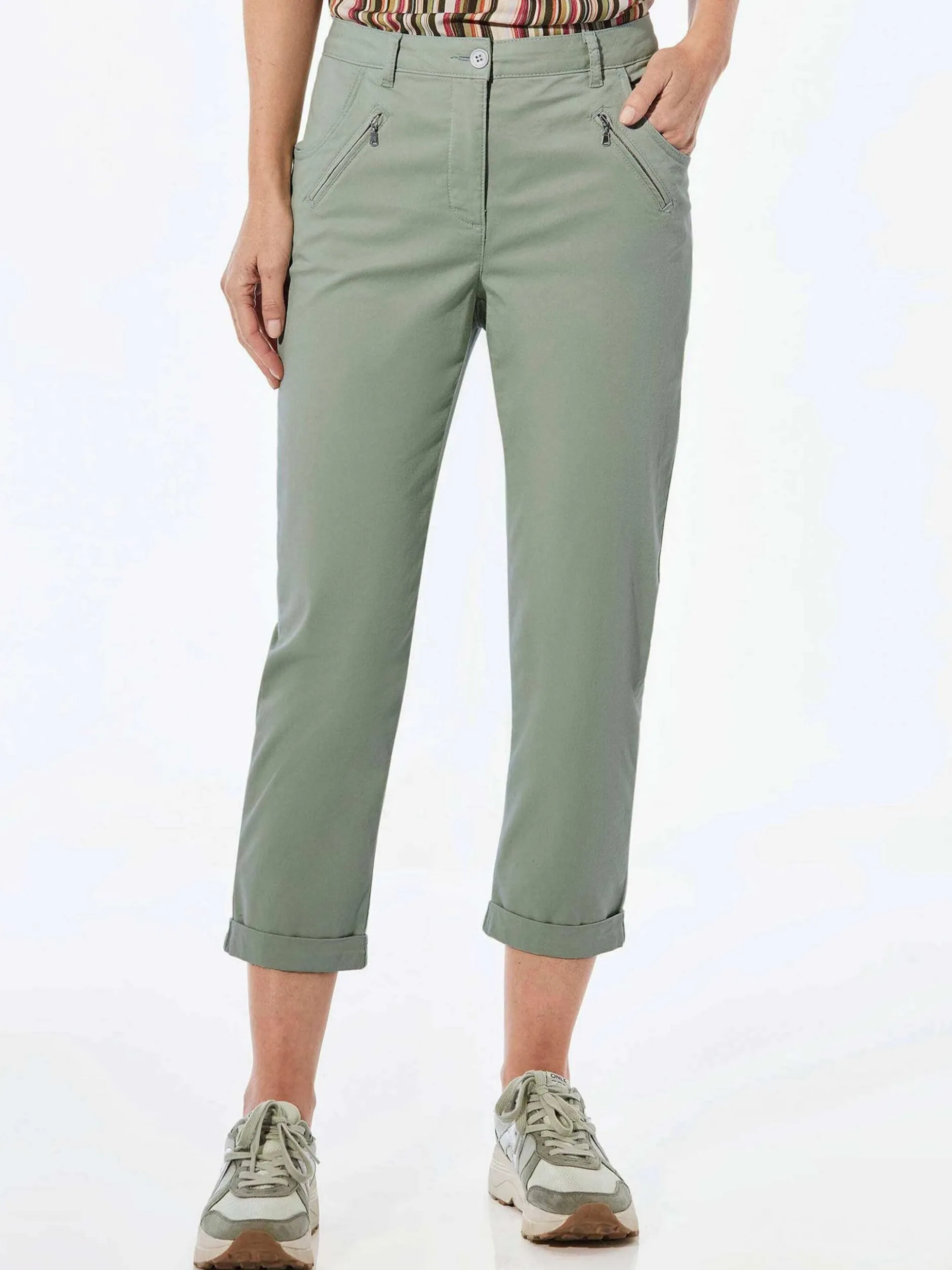 Goldner Damen Capri- & 7/8-Hosen in grün
