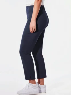 Goldner Damen Caprihosen - Kurzgröße in marine