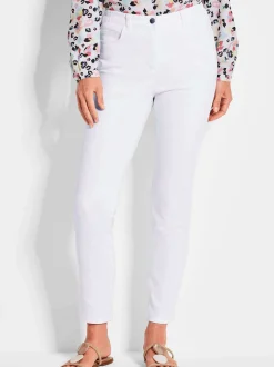 Goldner Damen Capri- & 7/8-Hosen - Kurzgröße in weiß