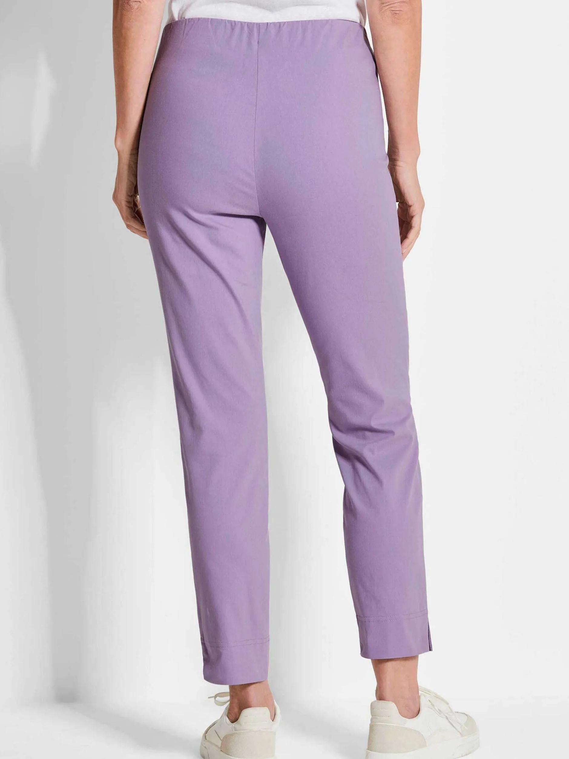 Goldner Damen Capri- & 7/8-Hosen - Kurzgröße in lila