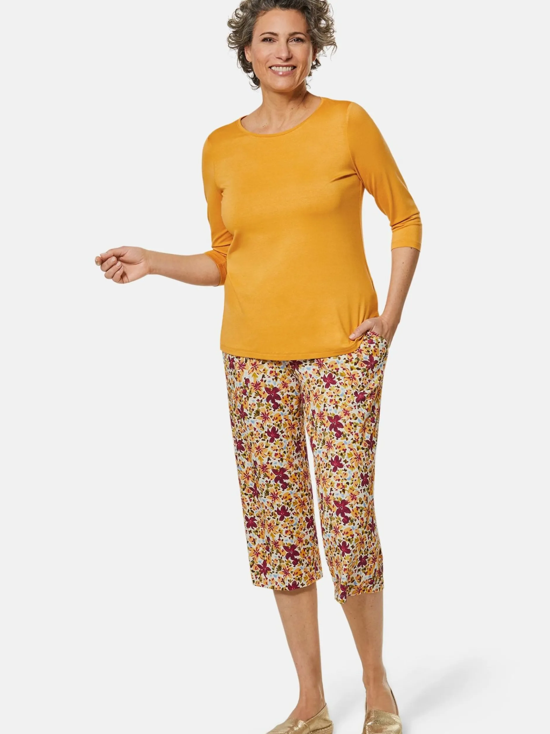 Goldner Damen Capri- & 7/8-Hosen - Kurzgröße in mehrfarbig