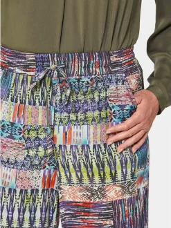 Goldner Damen Druckhosen in mehrfarbig