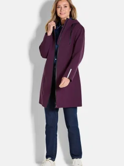 Goldner Damen Funktionsjacken in aubergine