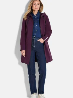Goldner Damen Funktionsjacken in aubergine