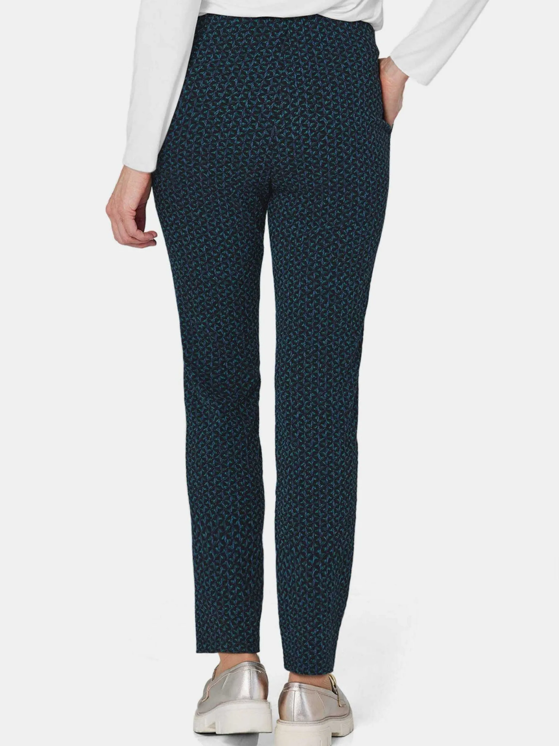 Goldner Damen Hosen in grün