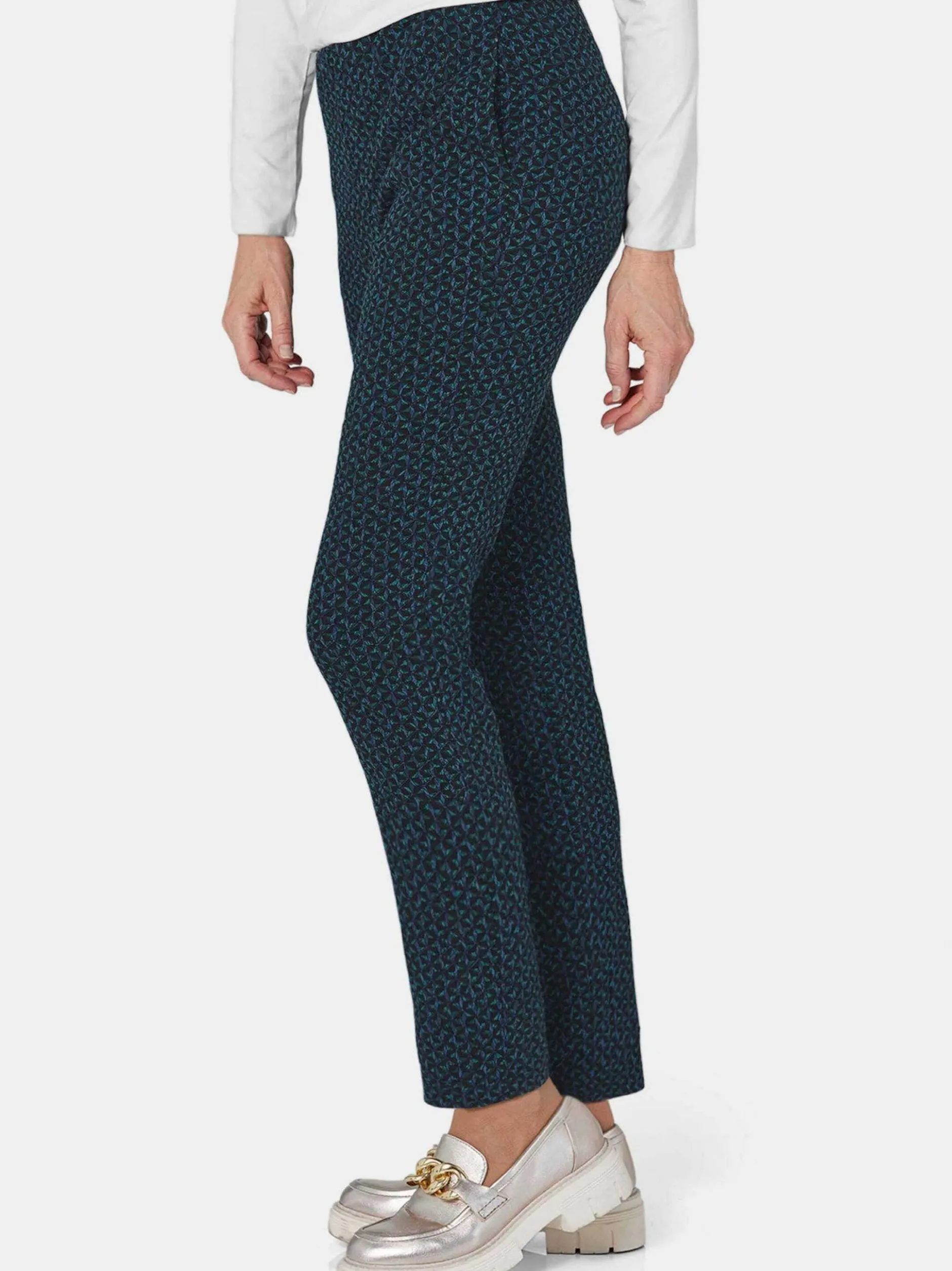 Goldner Damen Hosen in grün