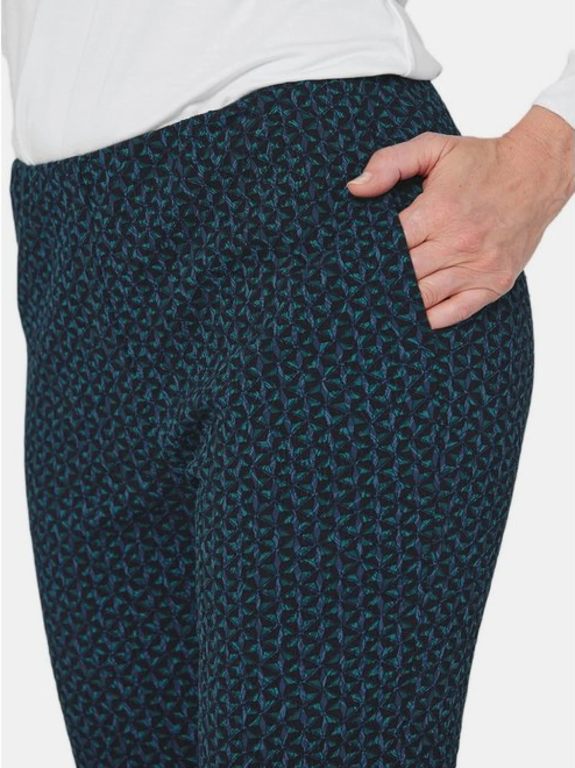 Goldner Damen Hosen in grün