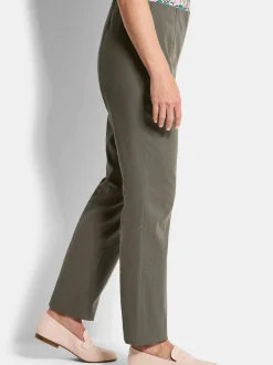 Goldner Damen Hosen in grün