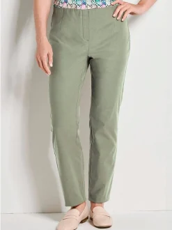 Goldner Damen Hosen in grün