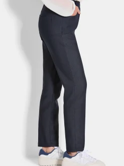 Goldner Damen Hosen in marine