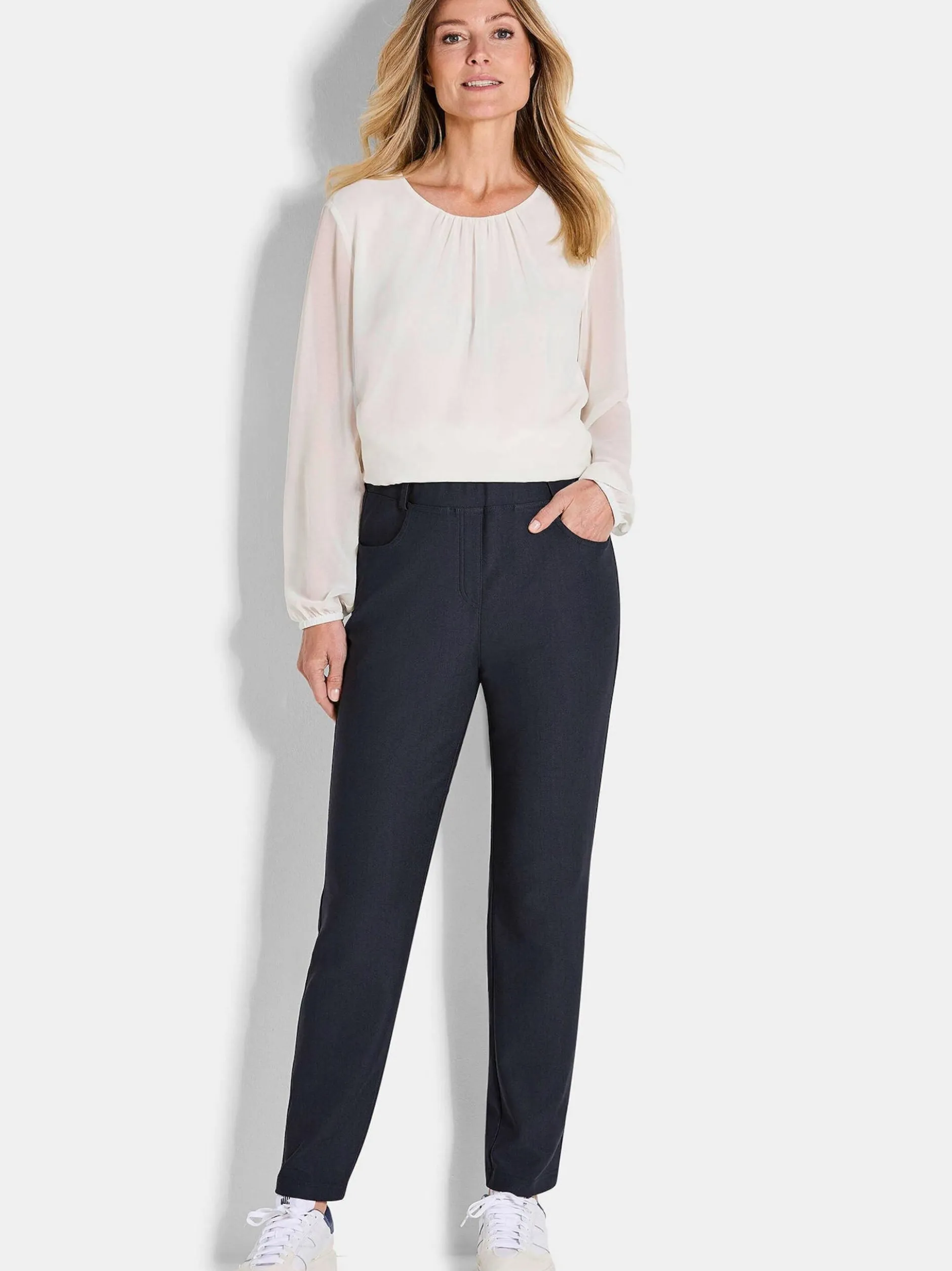 Goldner Damen Hosen in marine