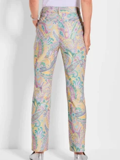 Goldner Damen Hosen in mehrfarbig
