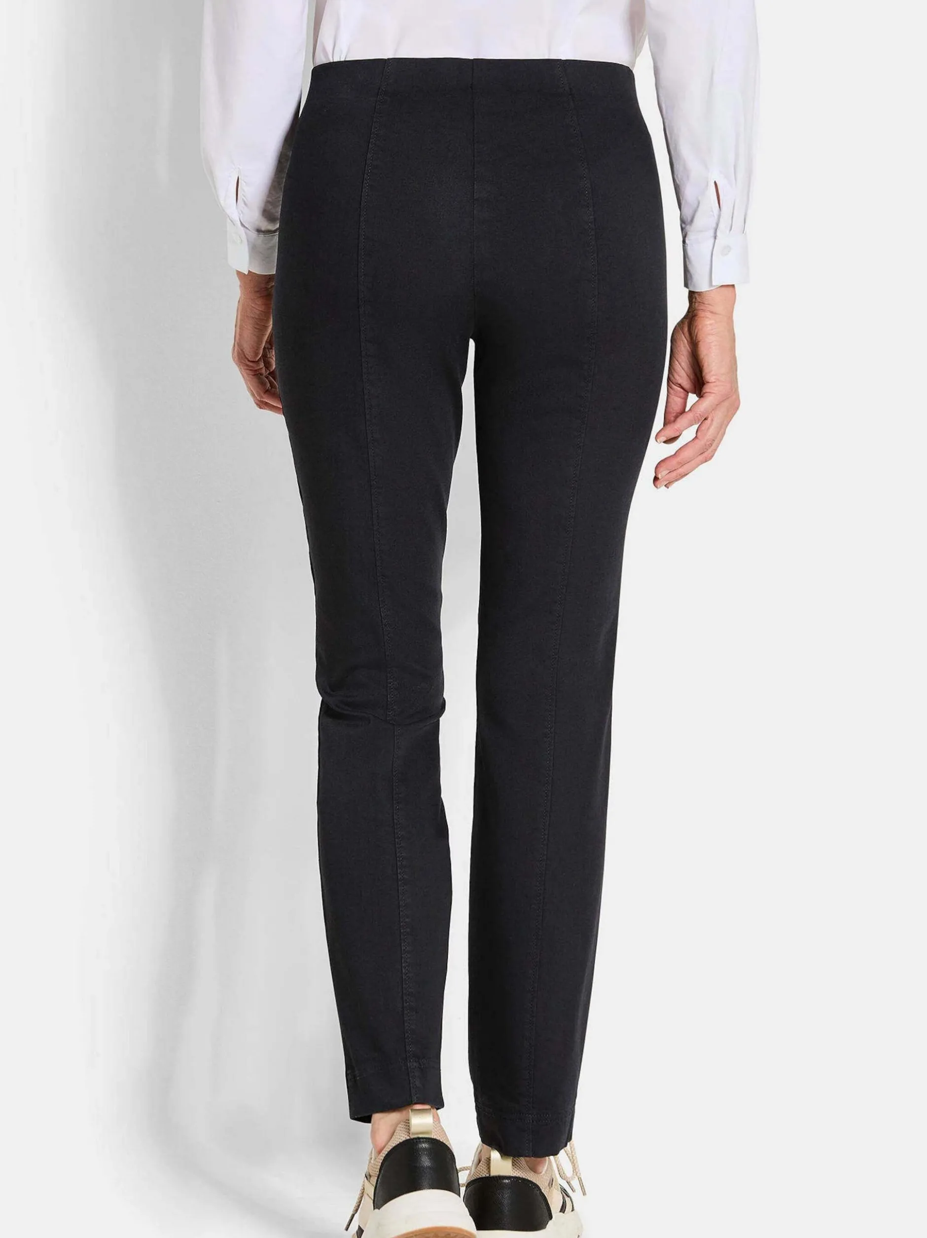 Goldner Damen Hosen in schwarz