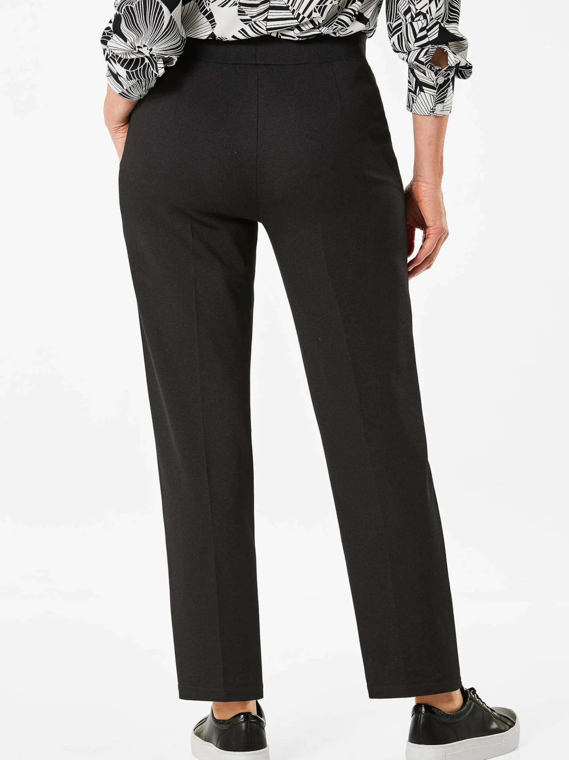Goldner Damen Hosen in schwarz