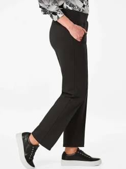 Goldner Damen Hosen in schwarz
