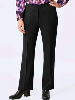 Goldner Damen Hosen in schwarz