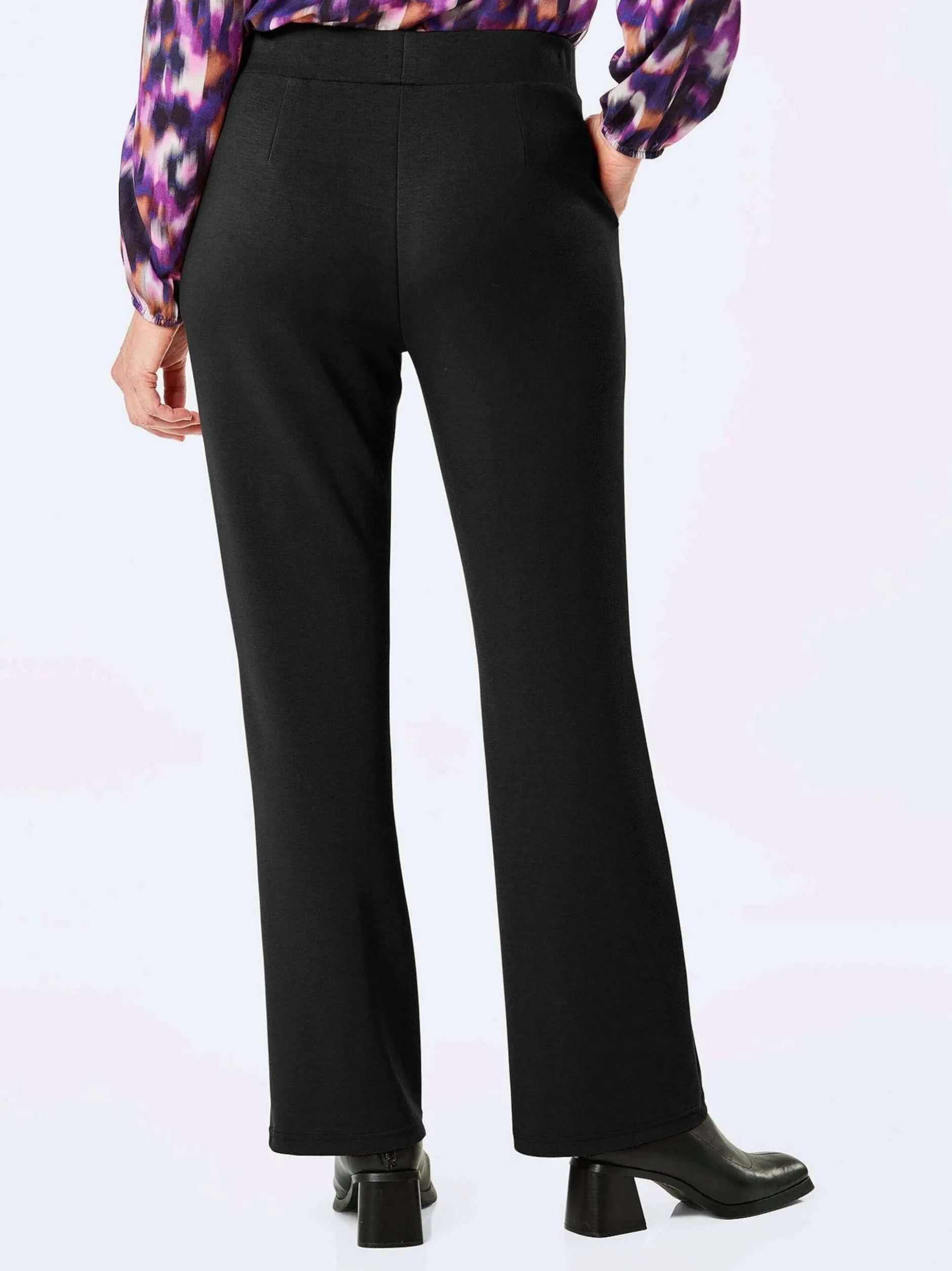 Goldner Damen Hosen in schwarz