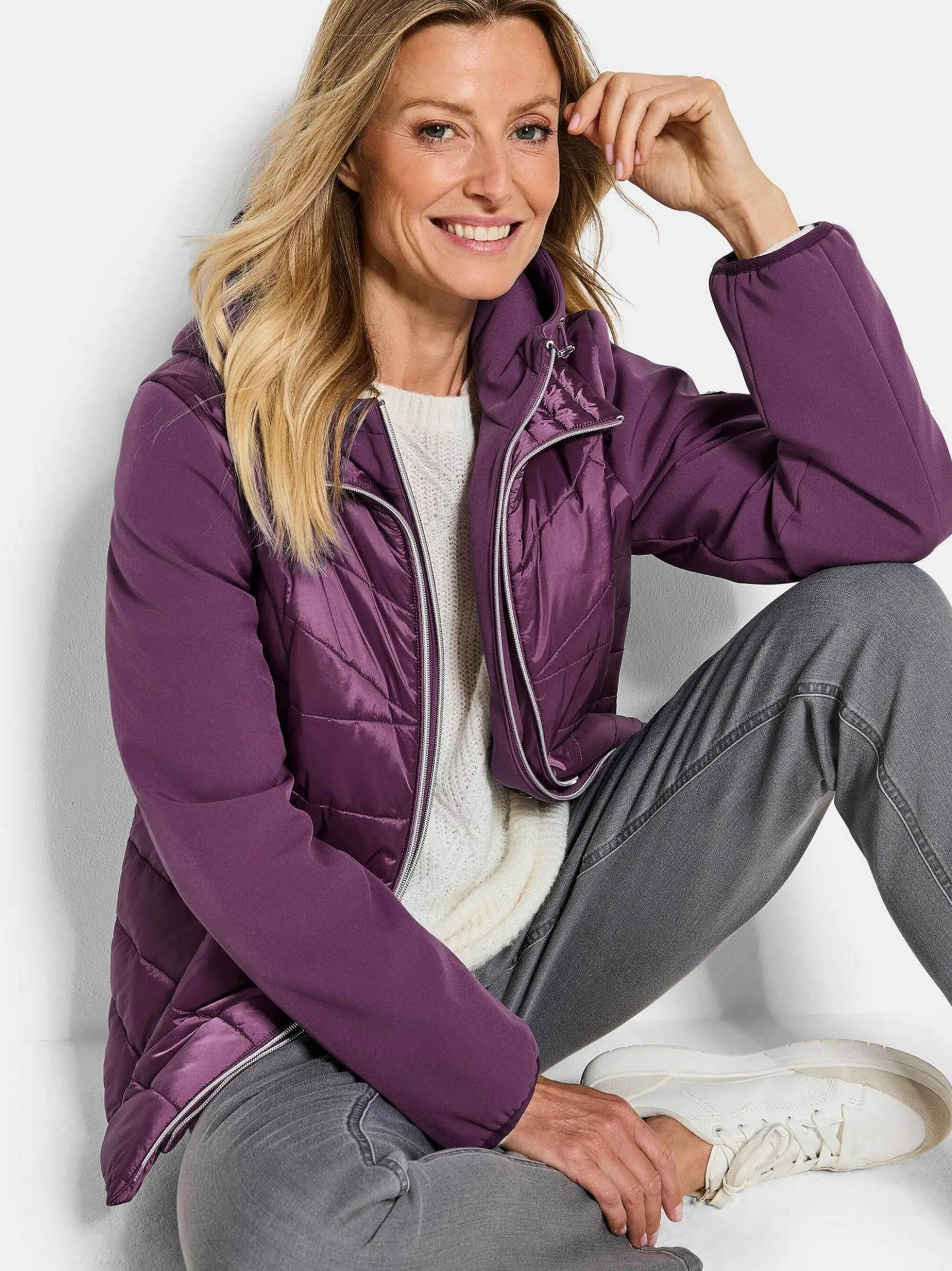 Goldner Damen Jacken in aubergine