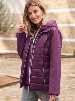 Goldner Damen Jacken in aubergine