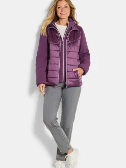 Goldner Damen Jacken in aubergine