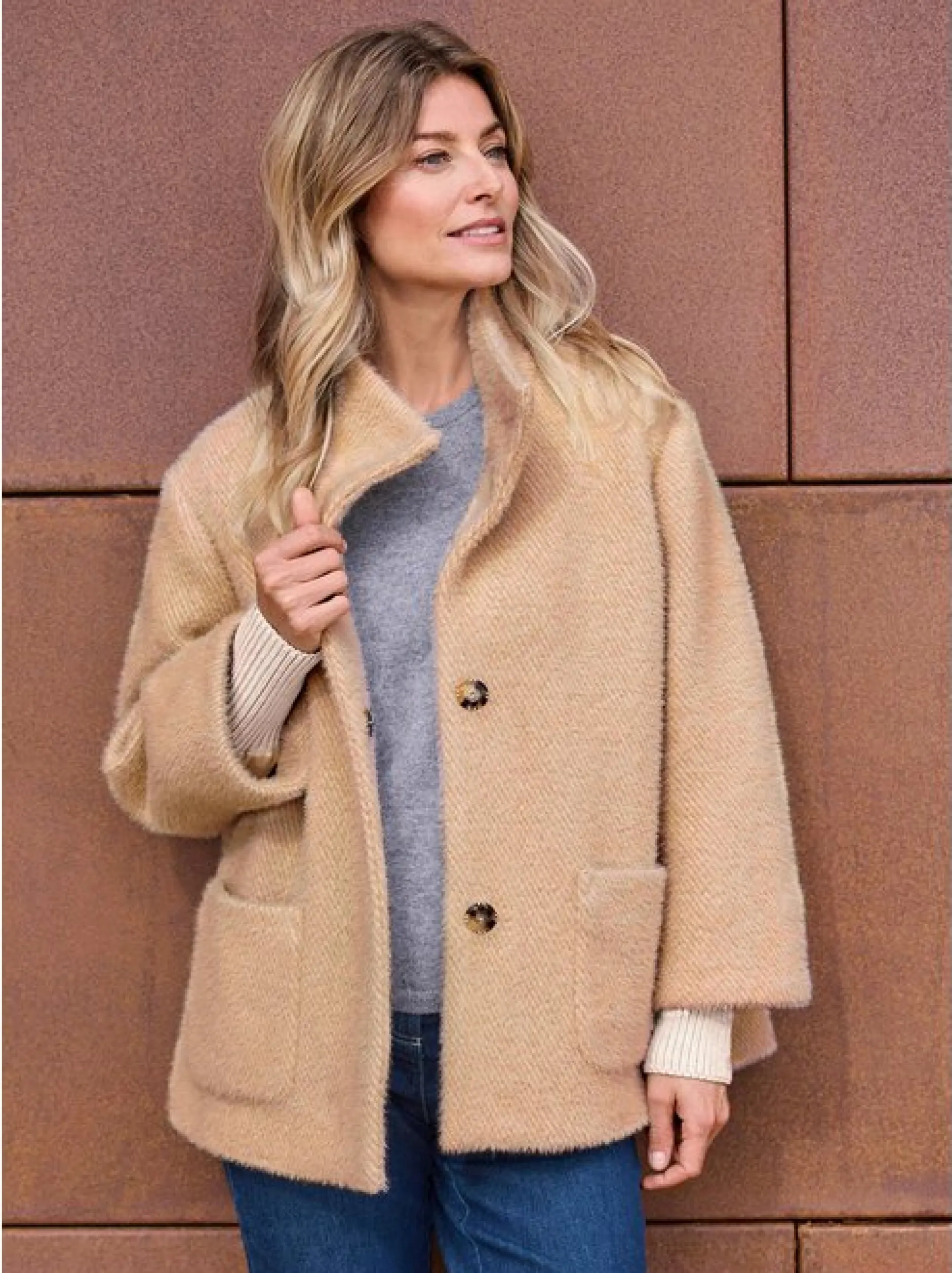 Goldner Damen Jacken in beige