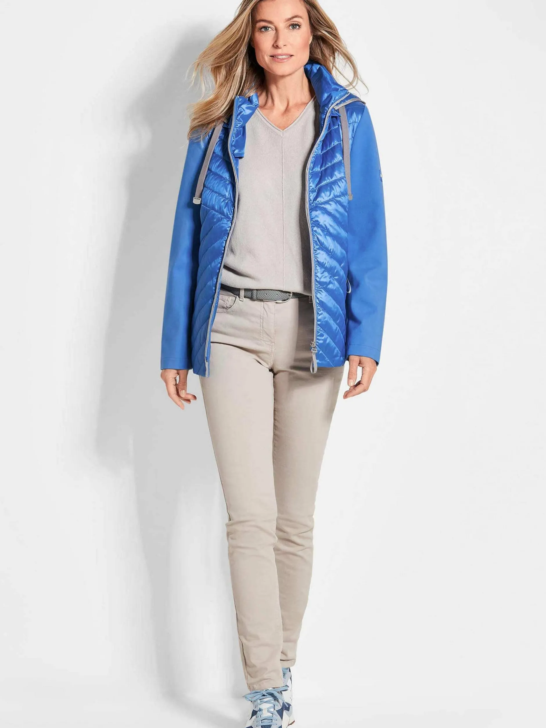 Goldner Damen Jacken in blau