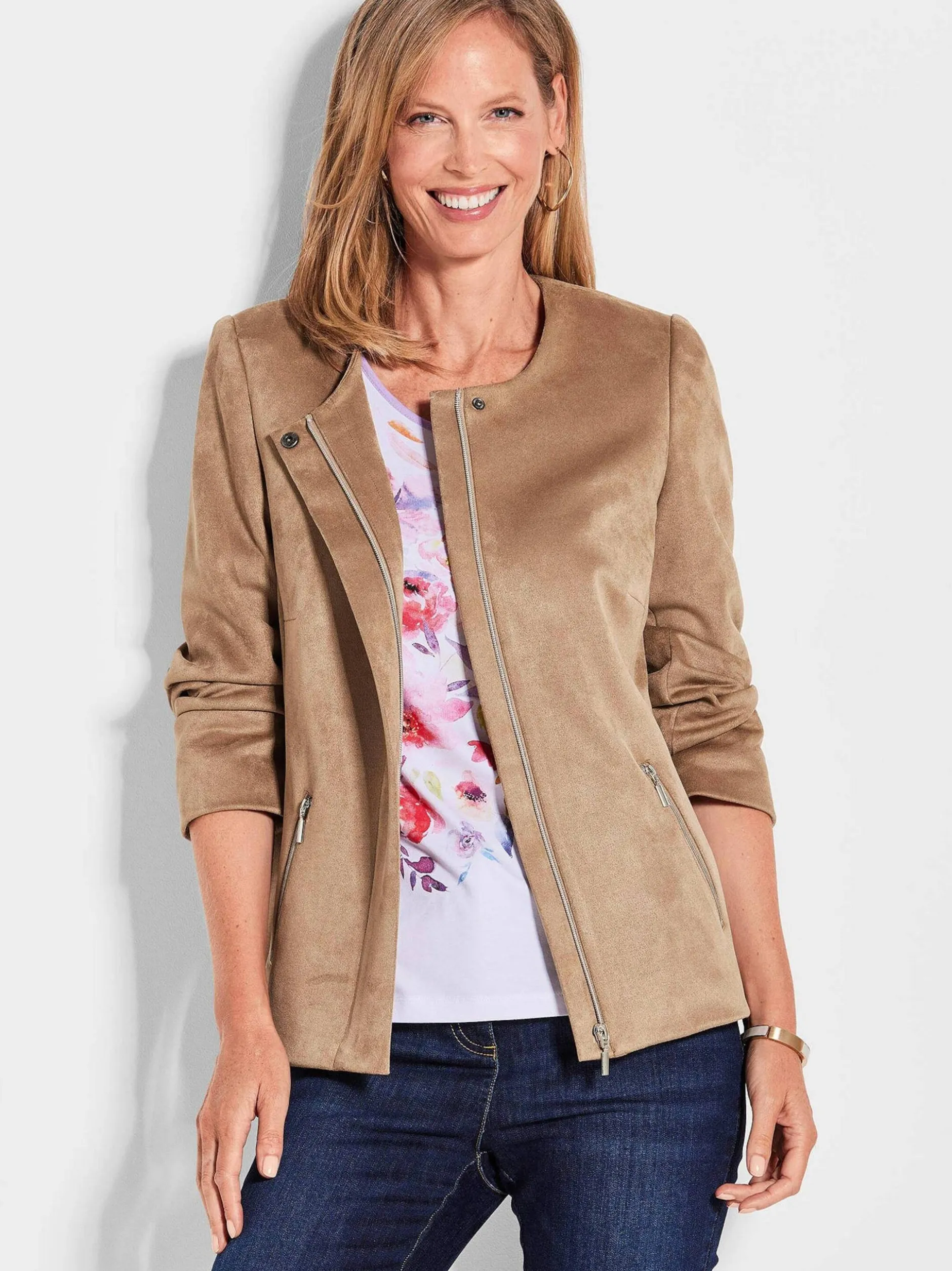 Goldner Damen Jacken in braun
