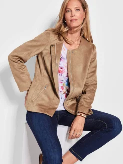 Goldner Damen Jacken in braun