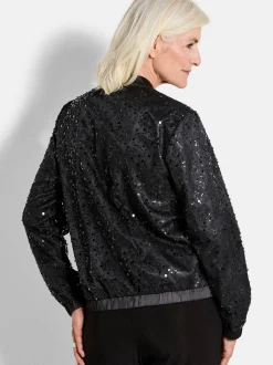 Goldner Damen Jacken in schwarz