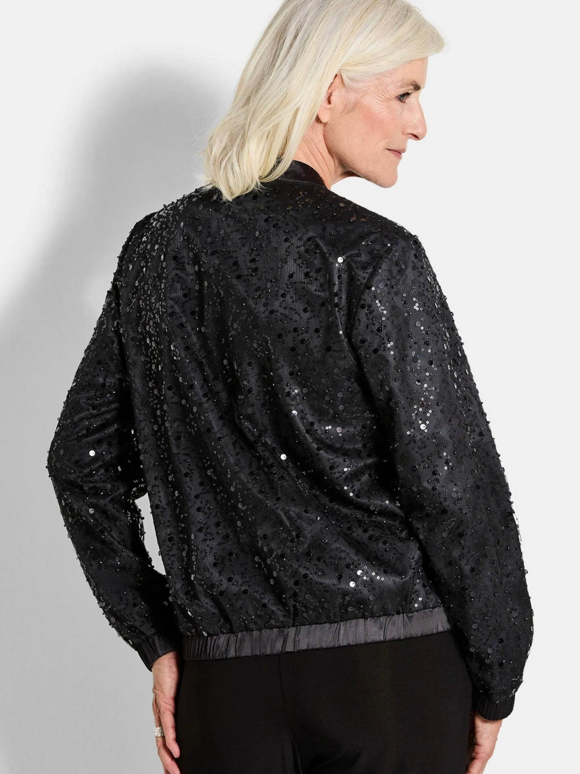 Goldner Damen Jacken in schwarz