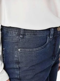 Goldner Damen Jeans in blau