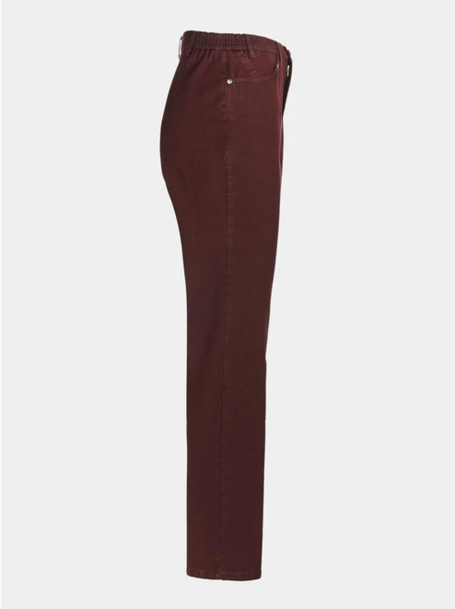 Goldner Damen Jeans in bordeaux