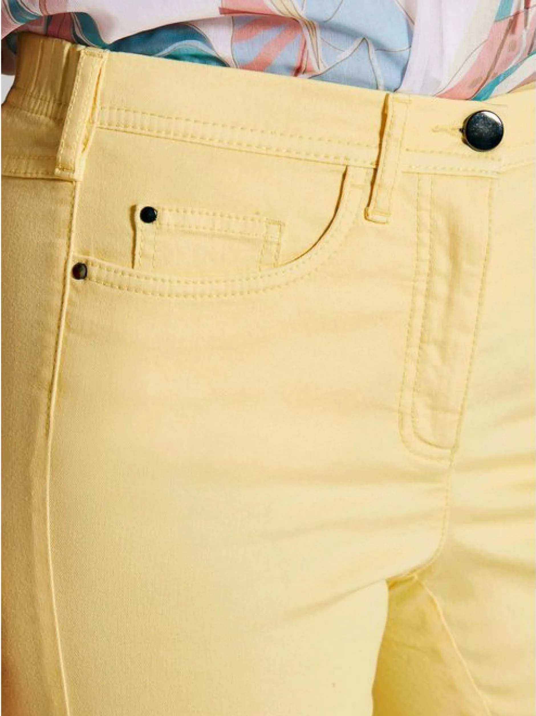 Goldner Damen Jeans in gelb