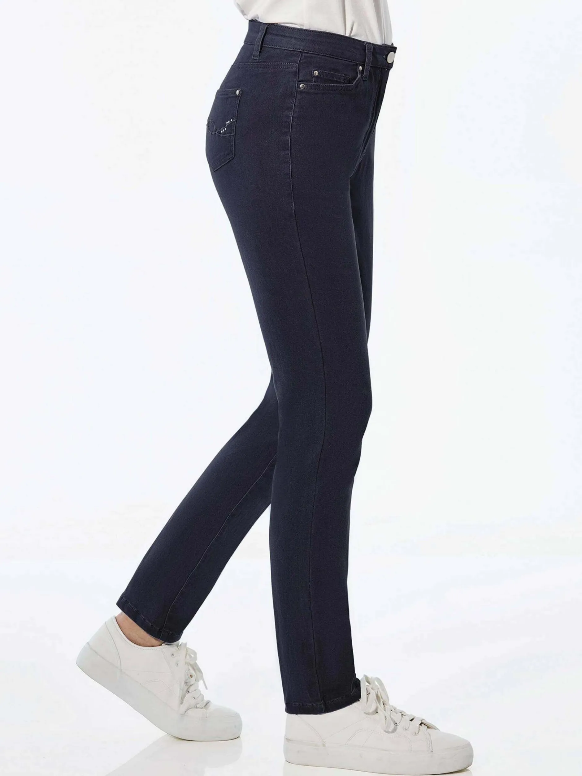 Goldner Damen Jeans in rinsed
