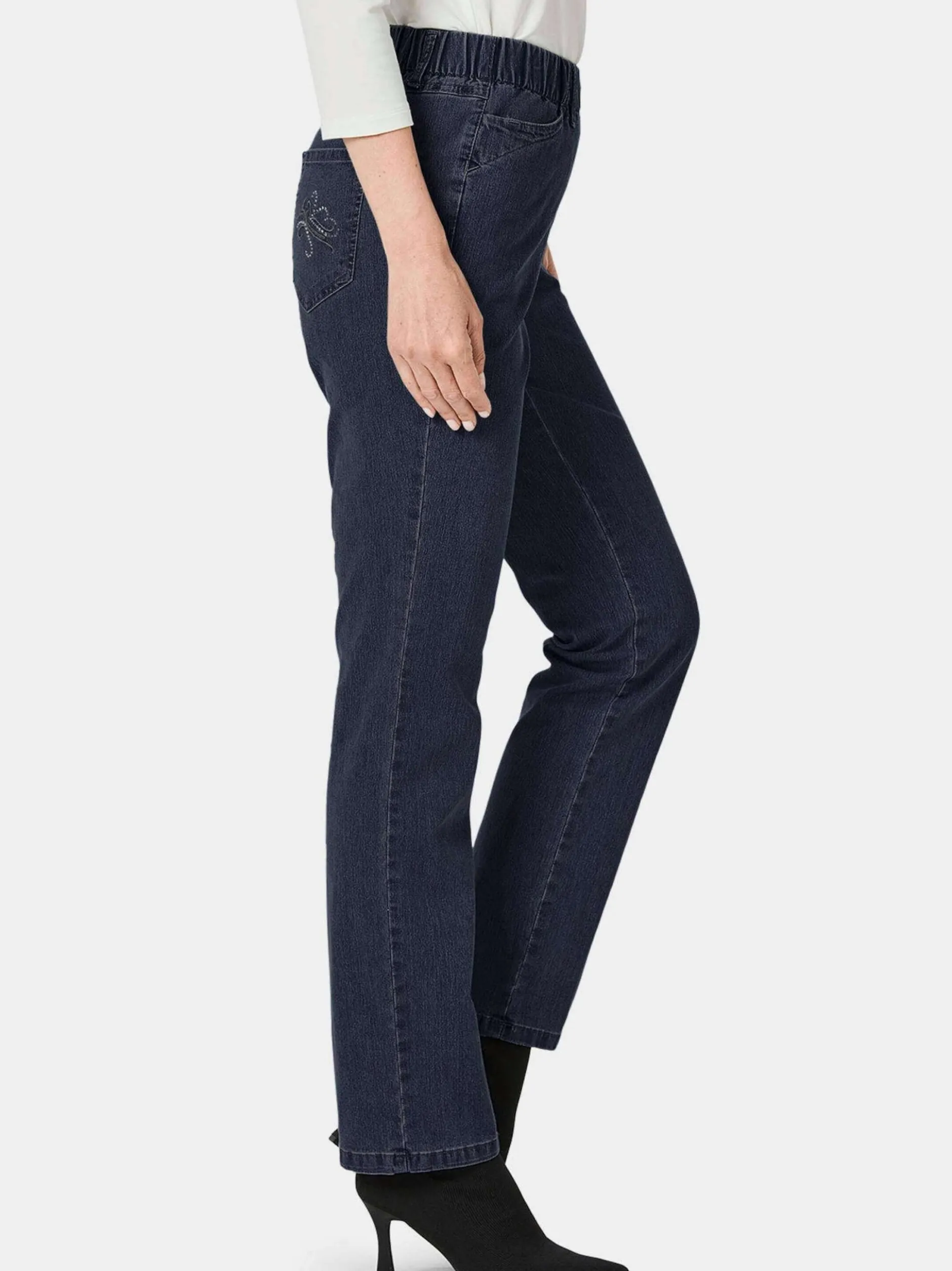 Goldner Damen Jeans in rinsed