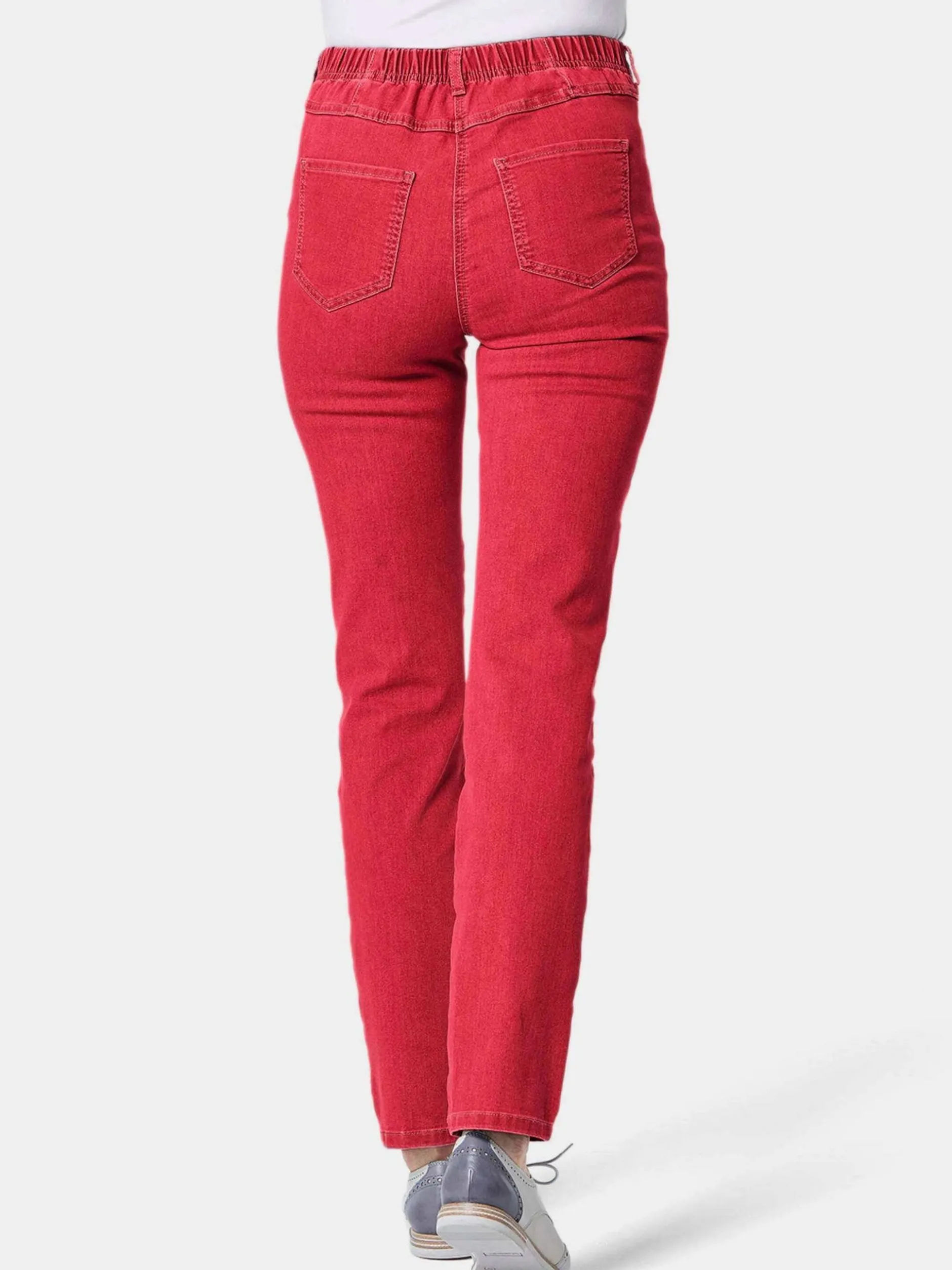Goldner Damen Jeans in rot
