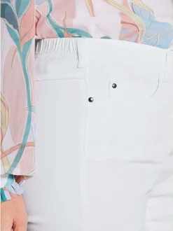Goldner Damen Jeans in weiß