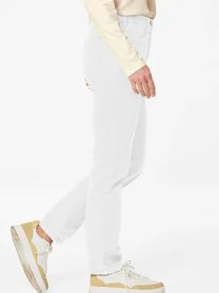 Goldner Damen Jeans in weiß