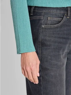 Goldner Damen Jeans - Kurzgröße in schwarz