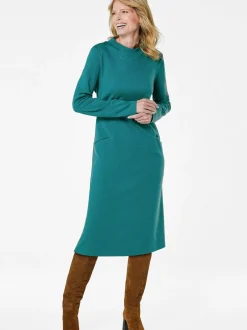Goldner Damen Jerseykleider - Kurzgröße in grün