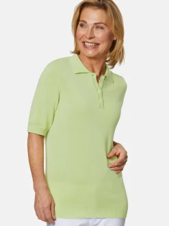 Goldner Damen Kurzarm-Pullover in limone