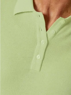 Goldner Damen Kurzarm-Pullover in limone
