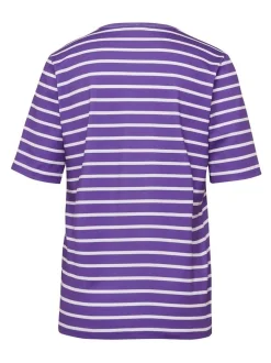 Goldner Damen Kurzarm-Shirts in lila - Ärmel: Halbarm